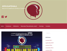 Tablet Screenshot of apenguatemala.org